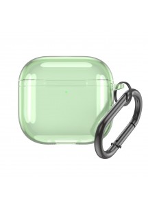 New High-Transparency Shockproof Minimalist Earphone Case - Compatible with APods4-Green