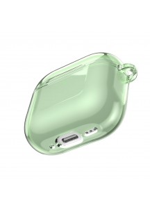 New High-Transparency Shockproof Minimalist Earphone Case - Compatible with APods4-Green