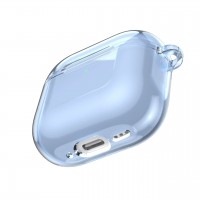 New High-Transparency Shockproof Minimalist Earphone Case - Compatible with APods4-Blue