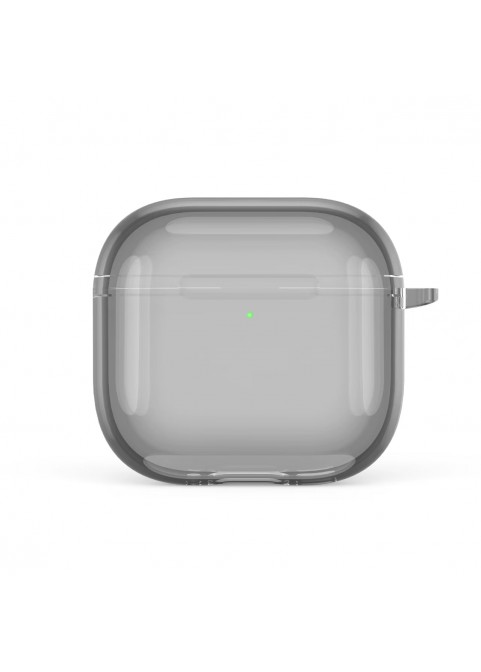 New High-Transparency Shockproof Minimalist Earphone Case - Compatible with APods4-Grey