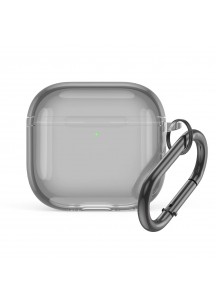 New High-Transparency Shockproof Minimalist Earphone Case - Compatible with APods4-Grey