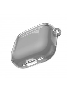 New High-Transparency Shockproof Minimalist Earphone Case - Compatible with APods4-Grey