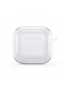 New High-Transparency Shockproof Minimalist Earphone Case - Compatible with APods4-White