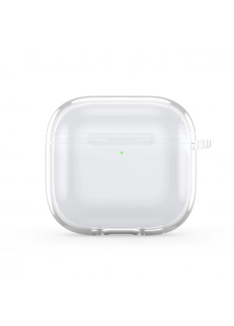 New High-Transparency Shockproof Minimalist Earphone Case - Compatible with APods4-White