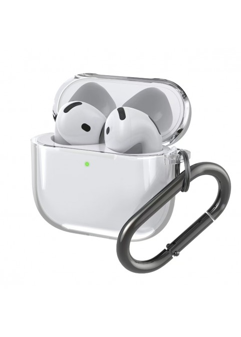 New High-Transparency Shockproof Minimalist Earphone Case - Compatible with APods4-White