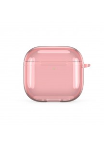 New High-Transparency Shockproof Minimalist Earphone Case - Compatible with APods4-Pink
