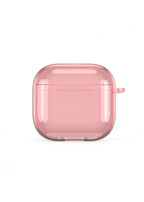 New High-Transparency Shockproof Minimalist Earphone Case - Compatible with APods4-Pink