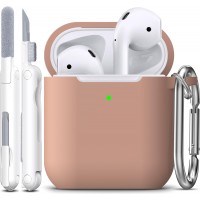 APods Silicone Protective Case with Keychain-Milk Tea
