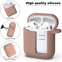 APods Silicone Protective Case with Keychain-Milk Tea