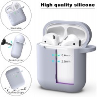 APods Silicone Protective Case with Keychain-Pebble