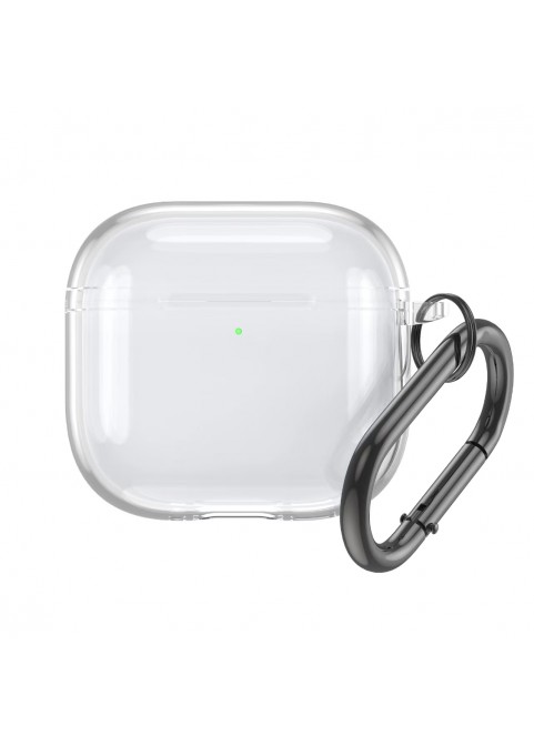 New High-Transparency Shockproof Minimalist Earphone Case - Compatible with APods4-White