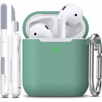 APods Silicone Protective Case with Keychain-Green