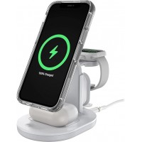 3-in-1 Wireless Charging Station 2.0 for M*Safe - White