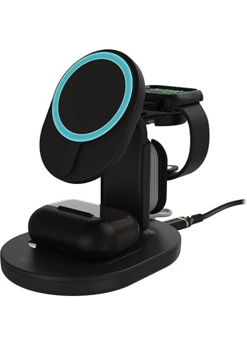3-in-1 Wireless Charging Station 2.0 for M*Safe - Black