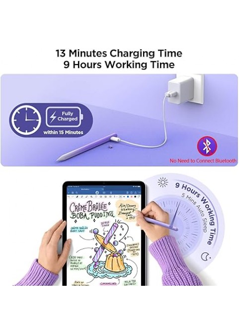 Fast Charging Stylus Pen-purple