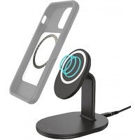 Wireless Charging Stand for M*Safe - Black